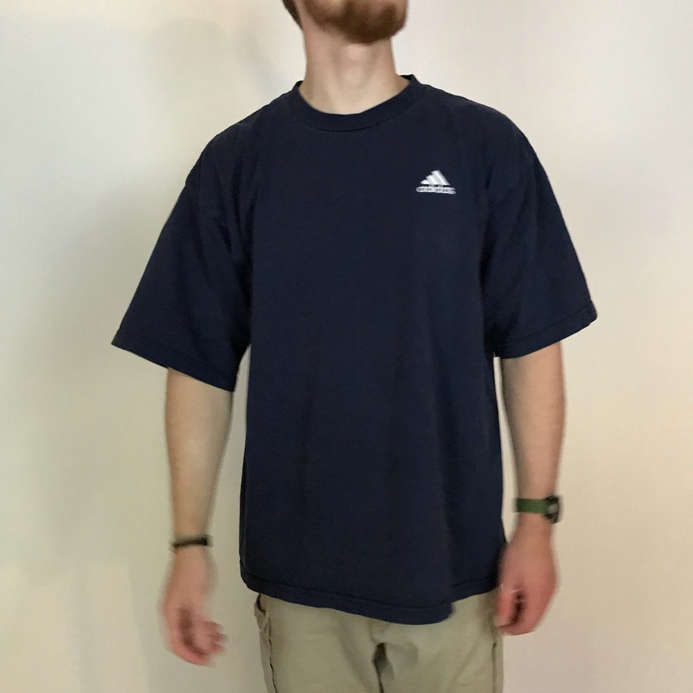 (Vintage) Adidas Navy Blue T-Shirt